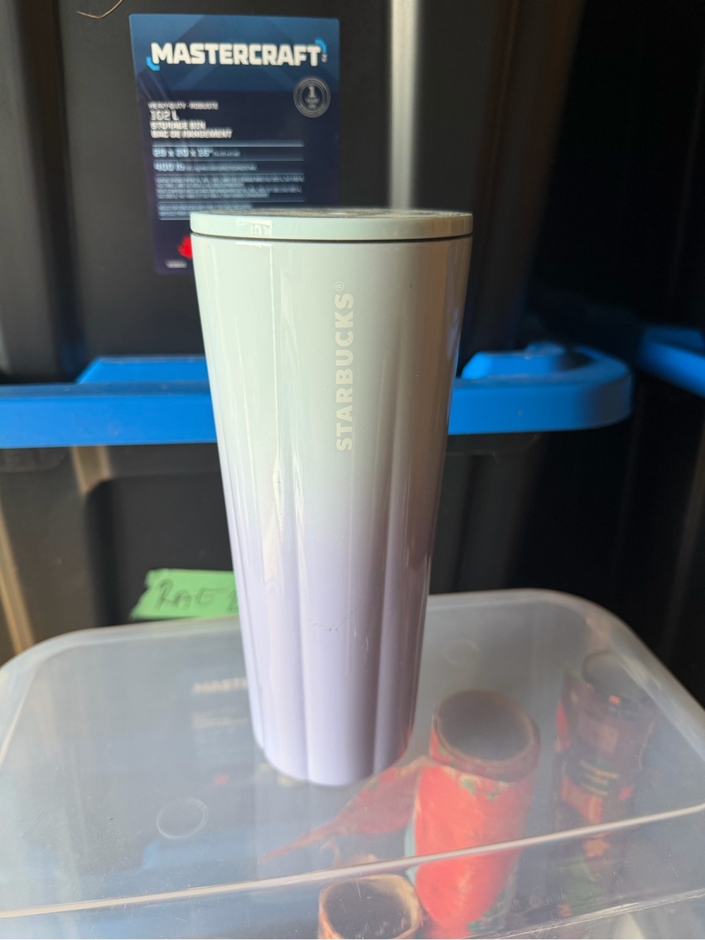 Starbucks stainless steel Venti Tumblr ombré blue/purple *READ DESCRIPTION*